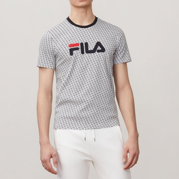 NWT - FILA Milano Printed Short Sleeve Tee - Size Medium - Picture 1 of 8